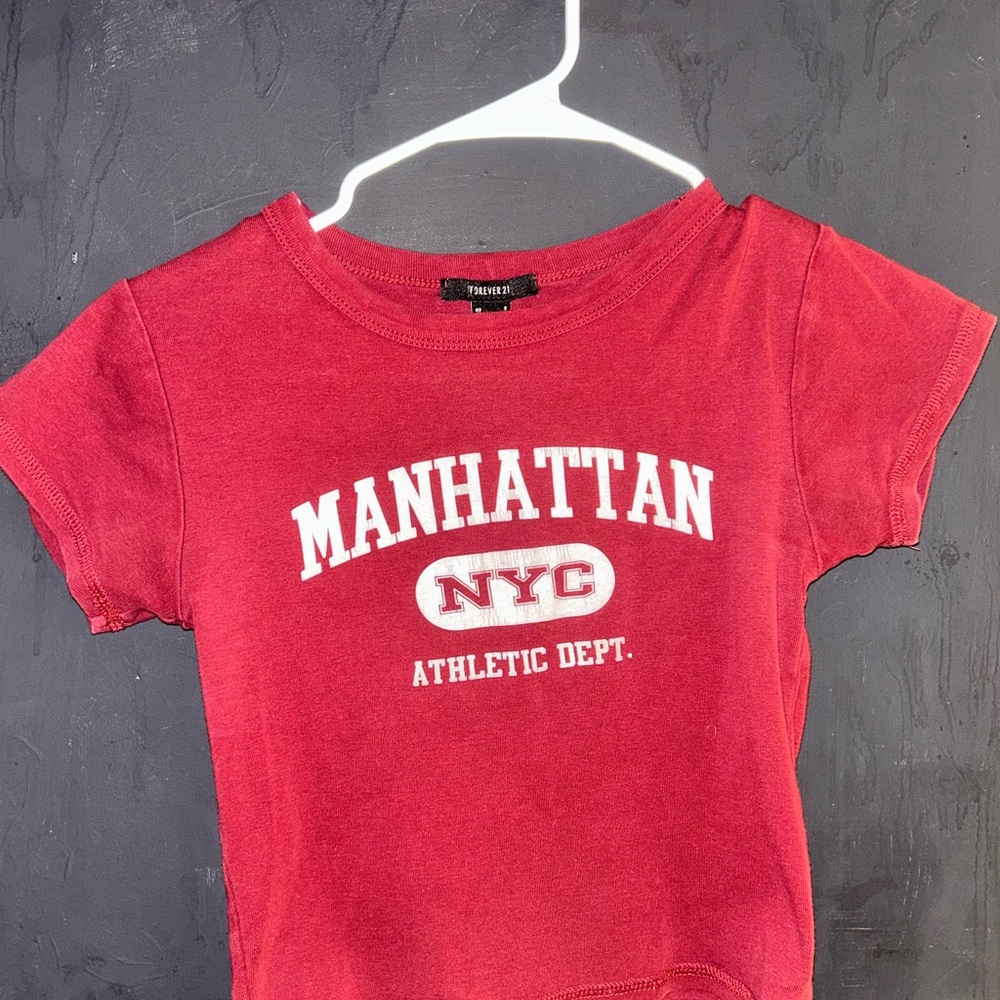 Manhattan NYC Red T-Shirt